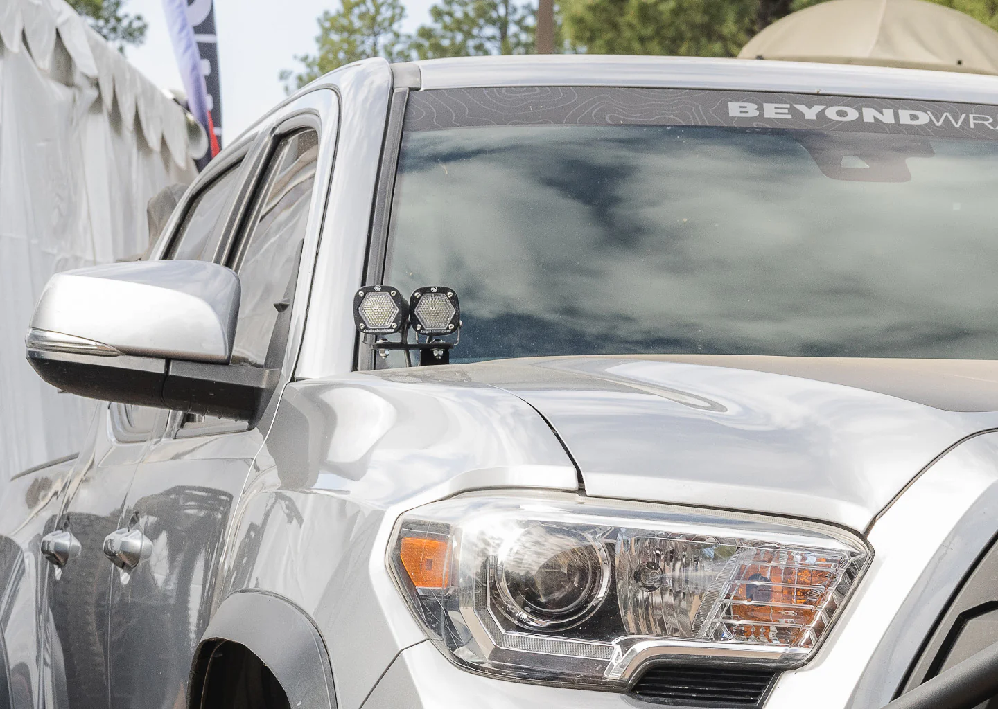 2016-2023 Tacoma Hood Hinge Ditch Light Brackets - Image 3