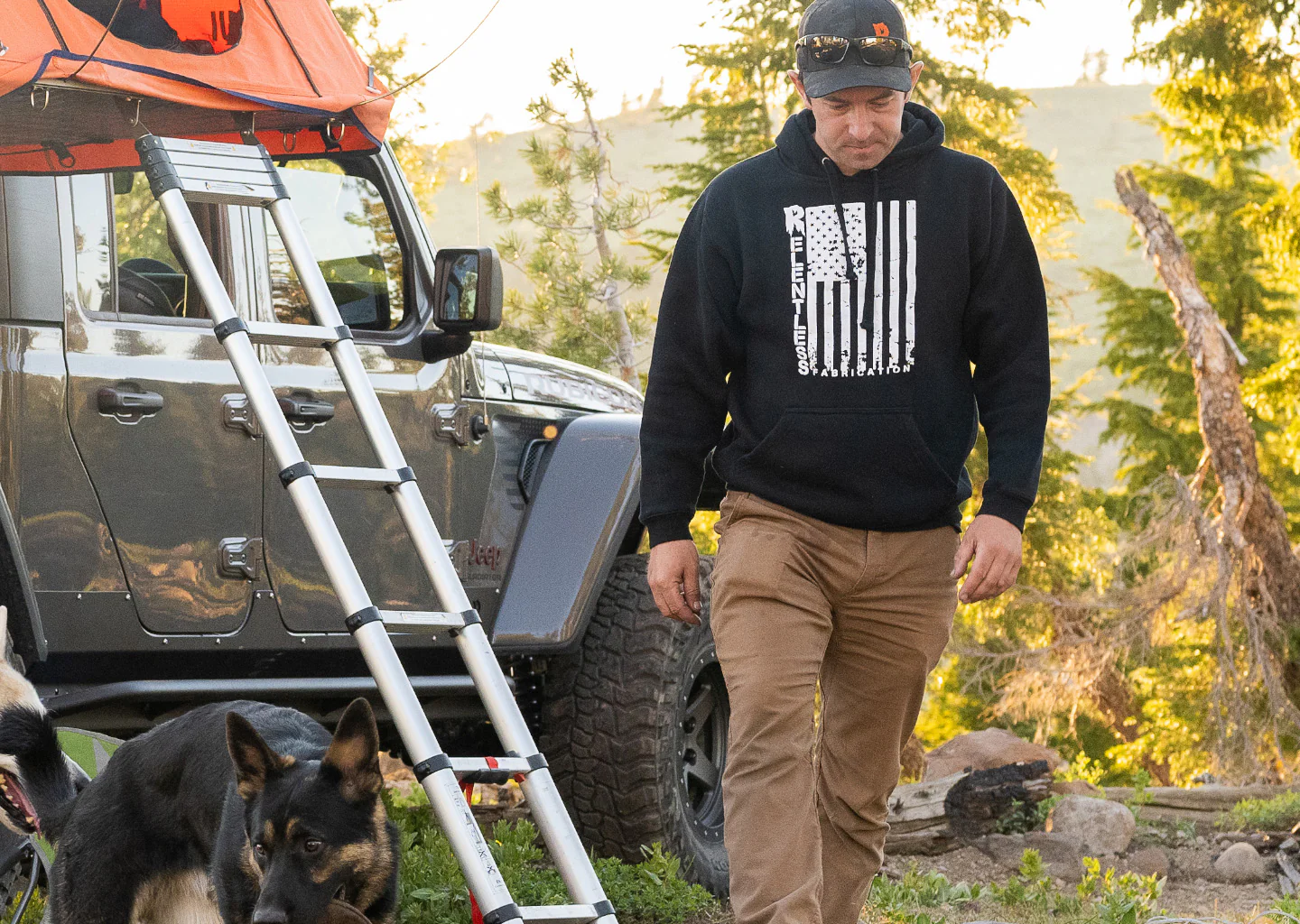 Relentless Fabrication Flag Hoodie - Image 3